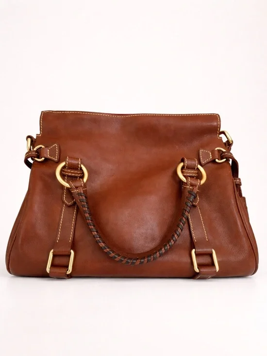 Dooney & Bourke Florentine Leather Tasseled Satchel Bag - Picture 3 of 14